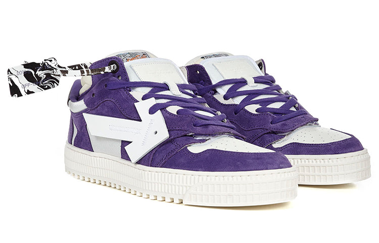 Off-White Floating Arrow Leisure Shoes White/Purple OMIA151R21LEA0013701