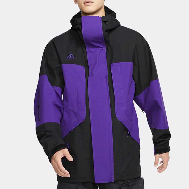 Nike ACG Jacket Hood Gore tex Jacket Black/Purple CD7648-010