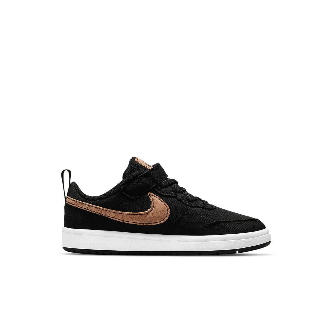 (PS) Nike Court Borough Low 2 Canvas 'Black Cork' DC7950-001