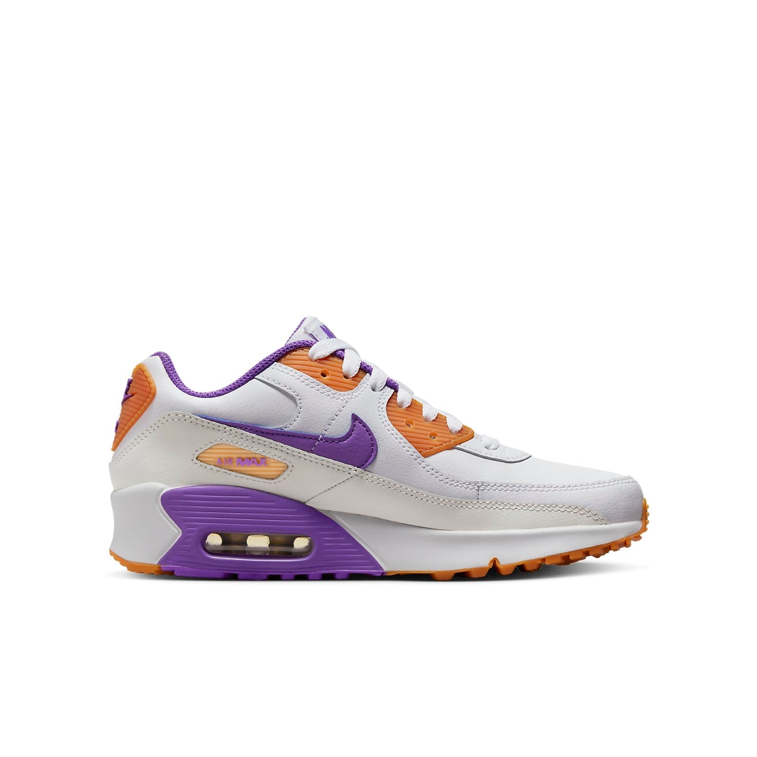 (GS) Nike Air Max 90 Leather 'White Action Grape' DV3607-103
