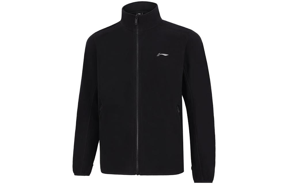 Li-Ning Logo 3-in-1 Polar Fleece Hooded Jacket 'Black' AWBT015-5