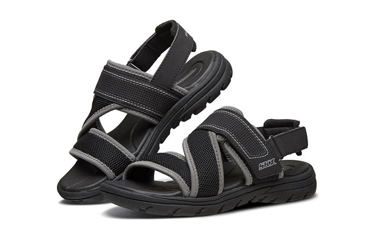 (GS) Skechers Supreme Sandals 'Black' 92222L-BKGY