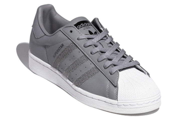 adidas originals Superstar Velcro Retro Casual Shoes Unisex Gray FX7766