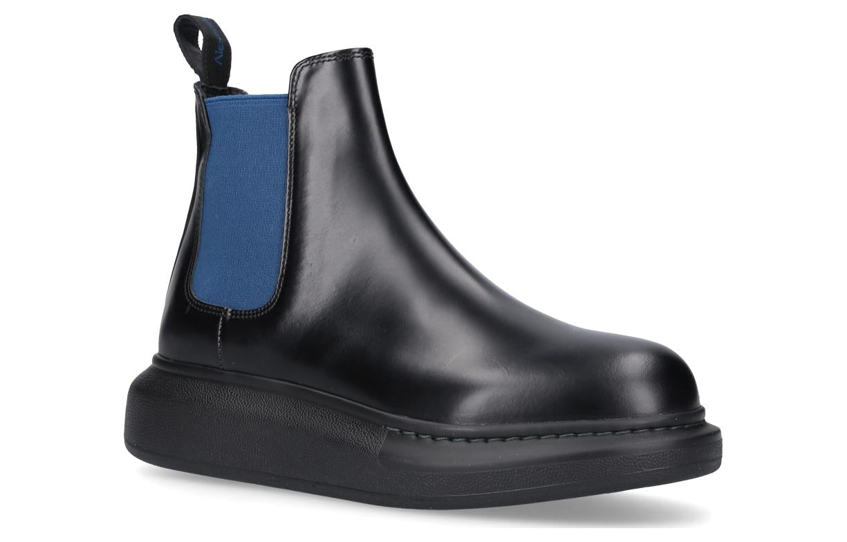 (WMNS) Alexander McQueen Hybrid Chelsea Boot 'Black Blue' 586398WHX561097