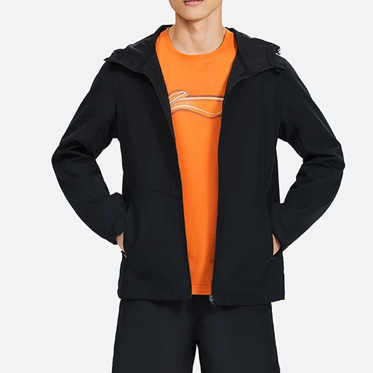 Li-Ning Sports Hooded Windbreaker 'Black' AFDS005-1