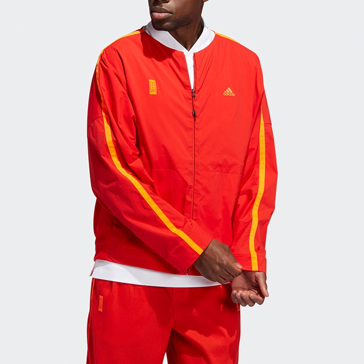 adidas originals Casual Loose Sports Jacket Pink Red Fluorescence GJ5101