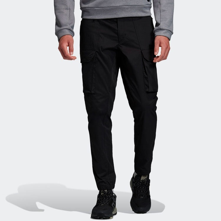 adidas Cap Cargo Pants Outdoor Sports Long Pants Black GL7414