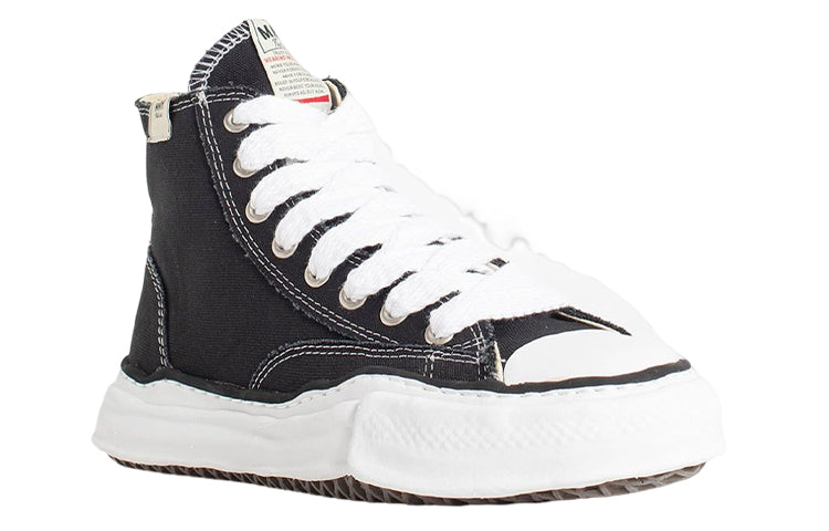 Maison MIHARA YASUHIRO PETERSON OG Sole Canvas High-top Sneaker 'Black'  A01FW701-BLK