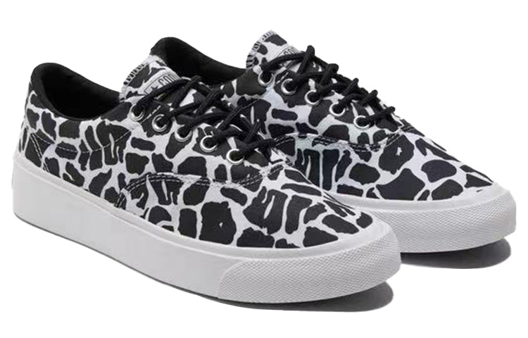 Converse Skidgrip Stylish Low Top Casual Canvas Shoes Black Gray Printing 'Black Gray' 171335C