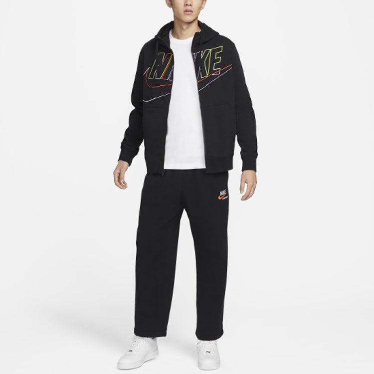 Nike Men's Club Brushed Brush Zip-Up Hooded Jacket 'Black' DX0536-010