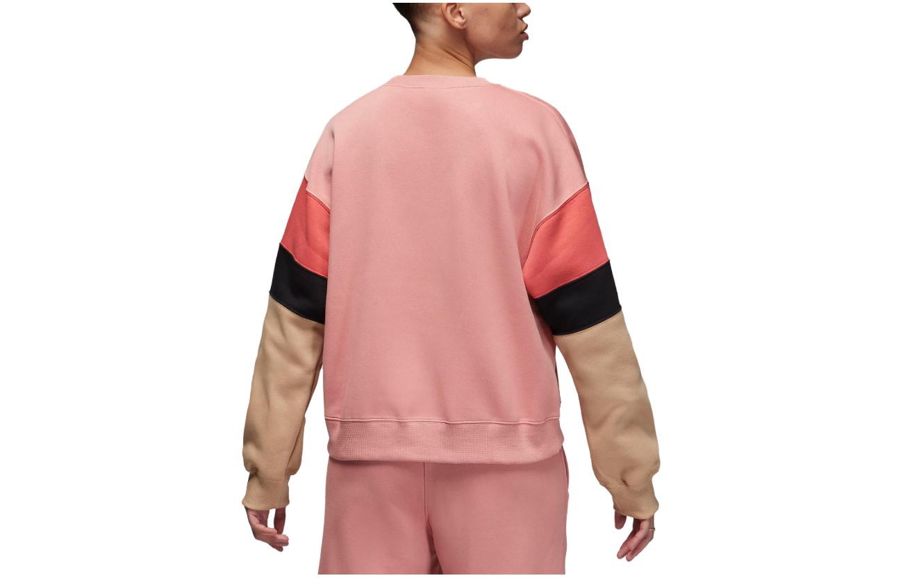 (WMNS) Air Jordan Brooklyn Fleece Crewneck Sweatshirt 'Pink' FB5174-618