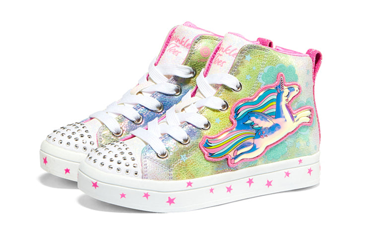 (GS) Skechers TWI-Lites 2.0 Sneaker 'Green Pink White' 314439L-PKMT