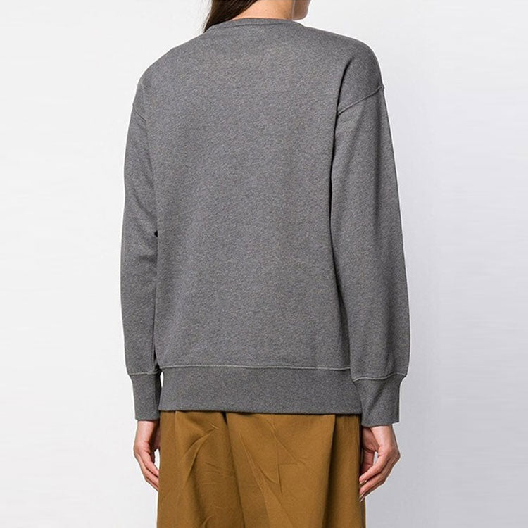 (WMNS) KENZO Eye Pattern Round Neck Pullover Hoodie Gray F862SW7434XK-97