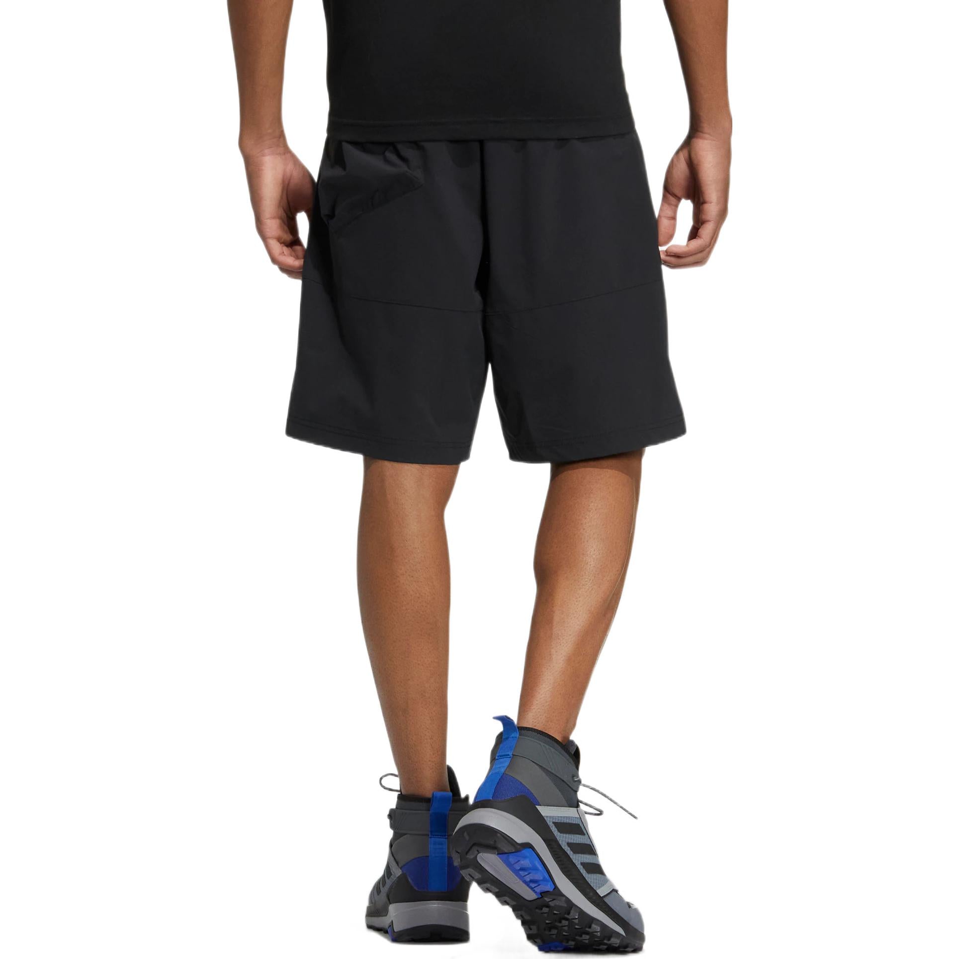 Men's adidas Solid Color Loose Sports Shorts Black HI3034
