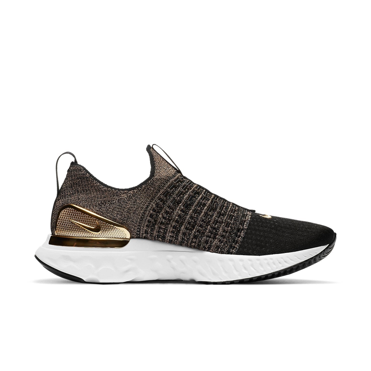 (WMNS) Nike React Phantom Run Flyknit 2 Premium 'Black Metallic Gold' CZ4830-001