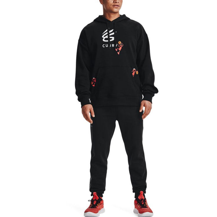 Under Armour Curry Elmo Got Game Hoodie 'Black' 1369619-001