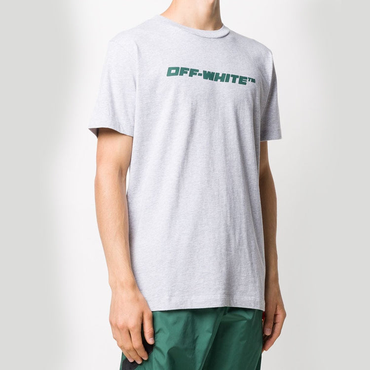Off-White FW20 Trellis Worker Logo Printed Men Grey OMAA027E20JER0160855