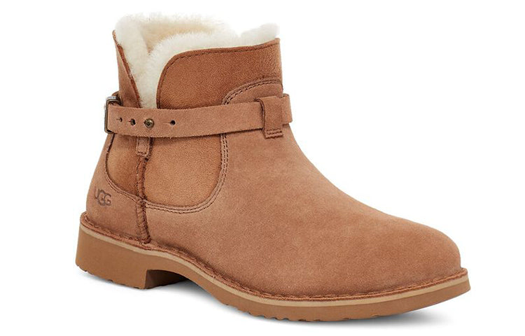 (WMNS) UGG Elisa Fleece Lined Snow Boots Brown 1116107-CHE