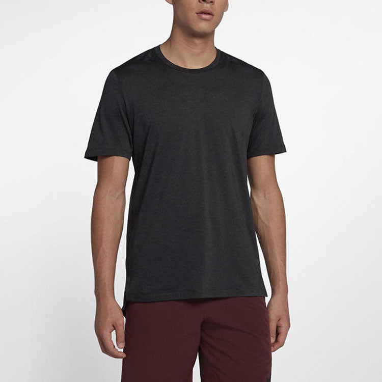 Nike Dri-Fit Solid Color Short-sleeved T-shirt 'Black' 928016-010