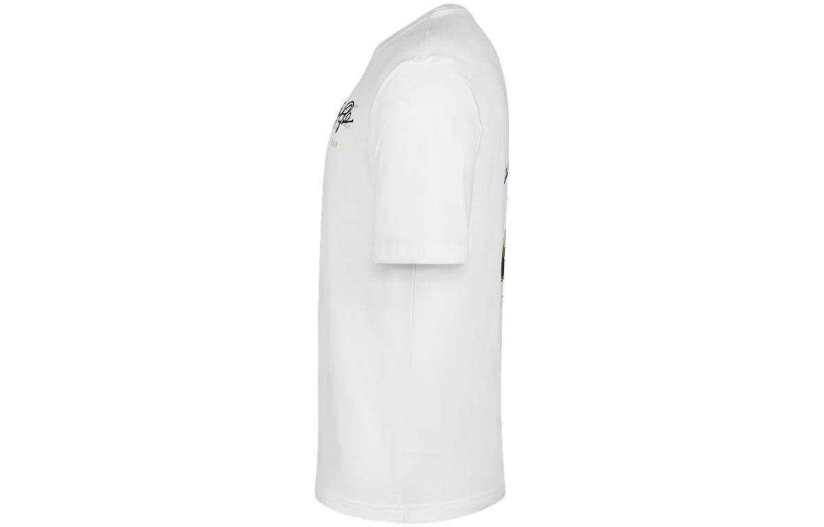 Air Jordan Alphabet Logo Back Printing Short Sleeve White DM1447-100