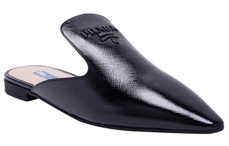(WMNS) PRADA Pointed Patent Leather Mules 'Black' 1S538L_3A9S_F0002_F_B012