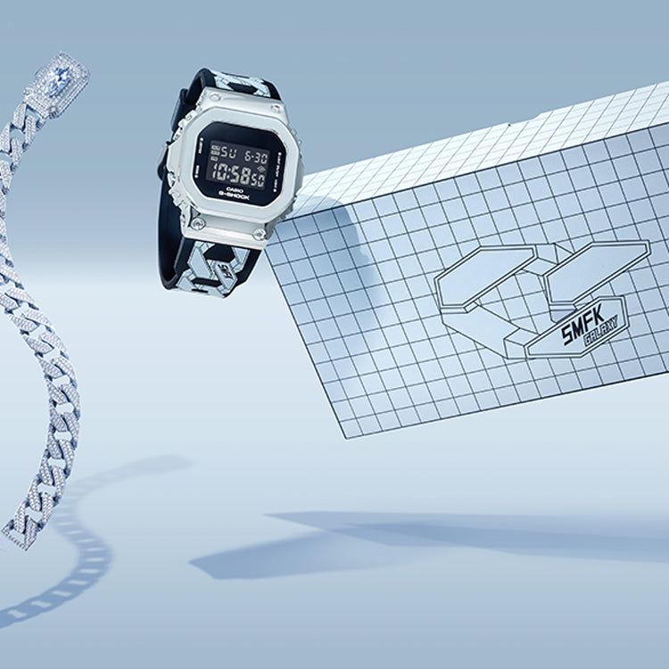 CASIO G-Shock Digital 'Silver' GM-S5600-1PRS