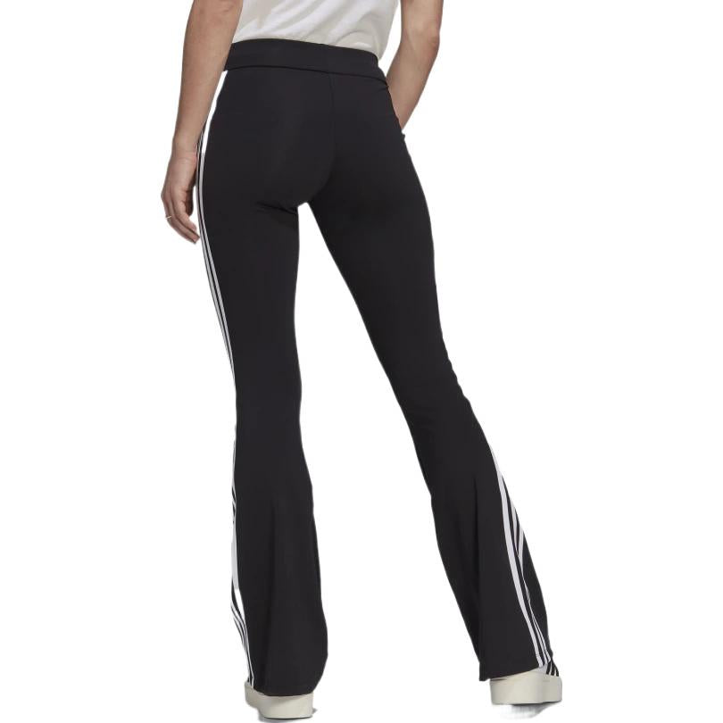 (WMNS) adidas Classics Flared Leggings Asia Sizing 'Black White' HM2139