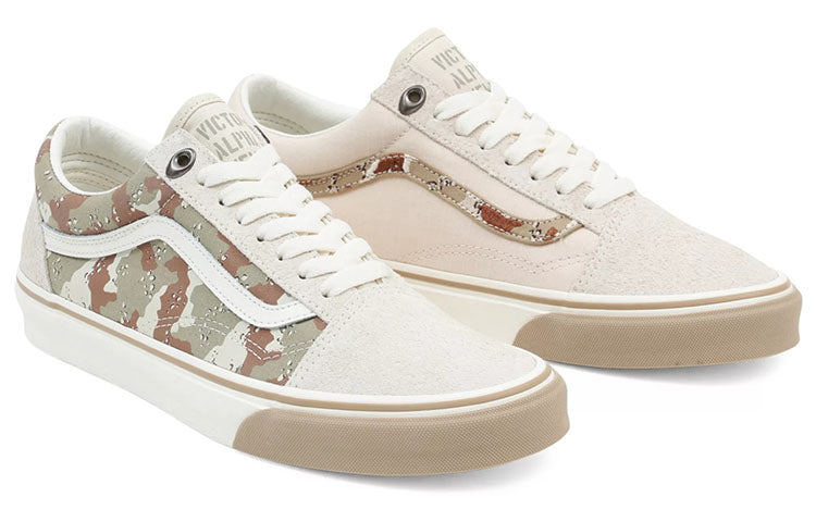 Vans Old Skool Low Top Casual Skate Shoes Unisex Brown Camouflage 'Cream Brown' VN0A5JMIQC4