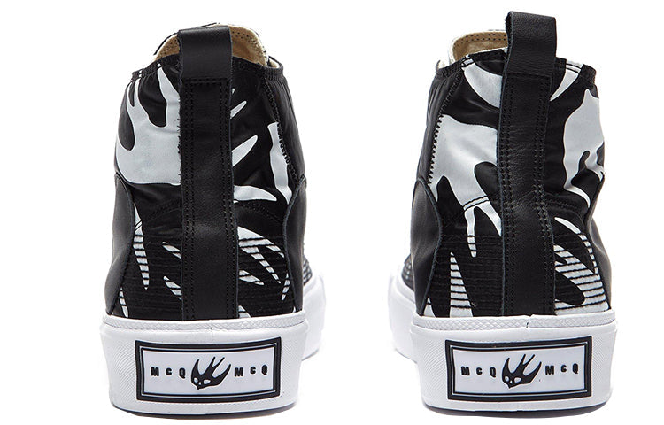 Alexander McQueen Unisex High-Top Casual Shoes Black 621913R26921006