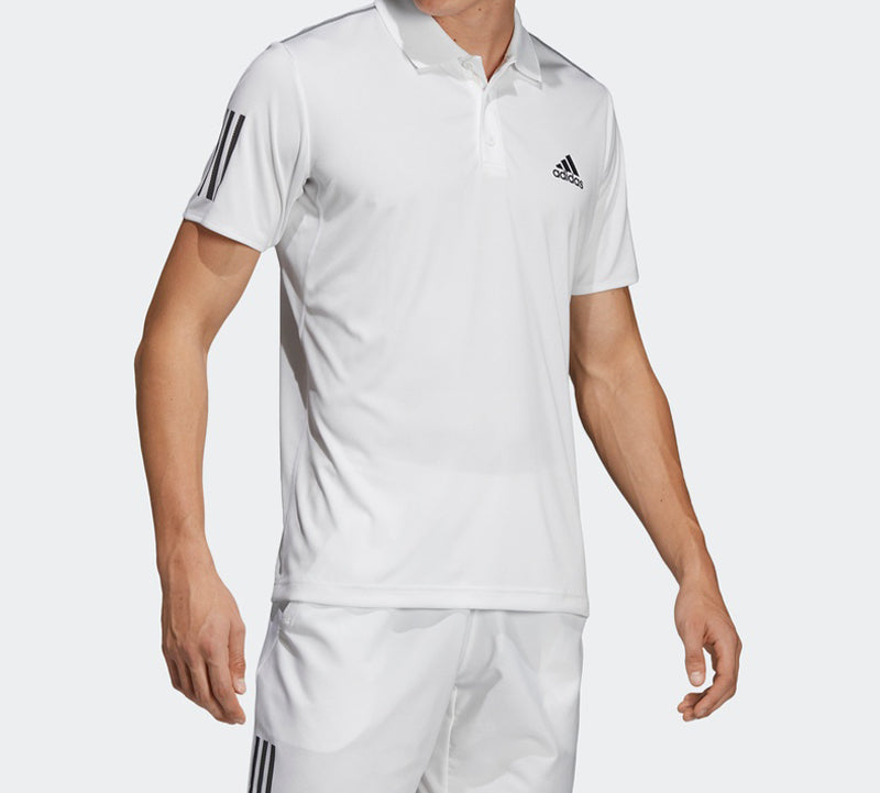 adidas Club 3STR Polo Tennis Sports Polo Shirt White DU0849