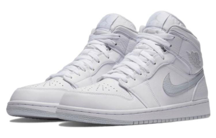 Air Jordan 1 Retro Mid 'White Platinum' 554724-108