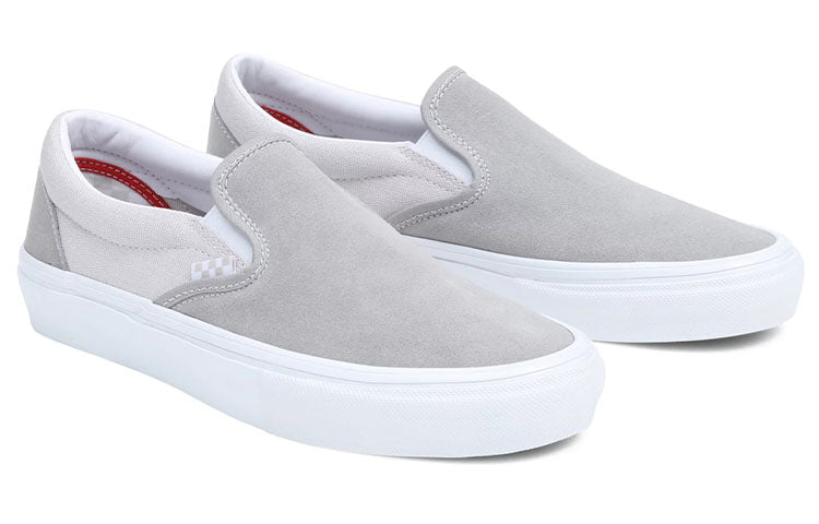 Vans Slip-On Low Tops Casual Skateboarding Shoes Unisex Gray VN0A5FCACOI