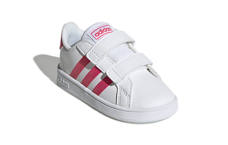 (TD) adidas neo Grand Court 'White Pink' EG3815