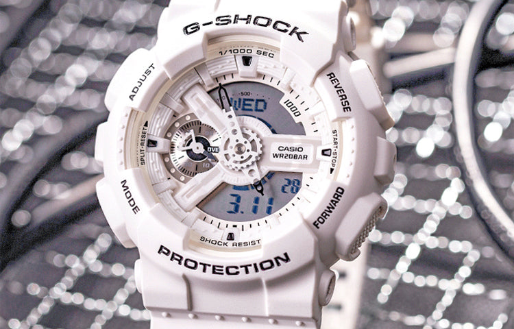 CASIO G-Shock Analog-Digital 'White' GA-110MW-7A