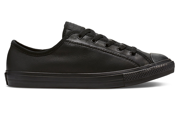 (WMNS) Converse Chuck Taylor All Star Dainty Leather Low Top Black Samurai 564986C