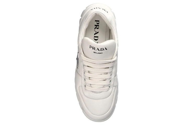(WMNS) PRADA Padded Nappa Leather Sneakers 'White' 1E136N_2DL8_F0009