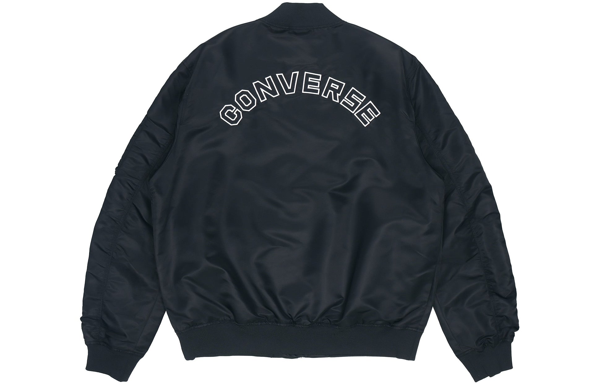 Converse SS22 Logo Loose Sports Retro aviator Jacket Unisex Black 10024169-A03