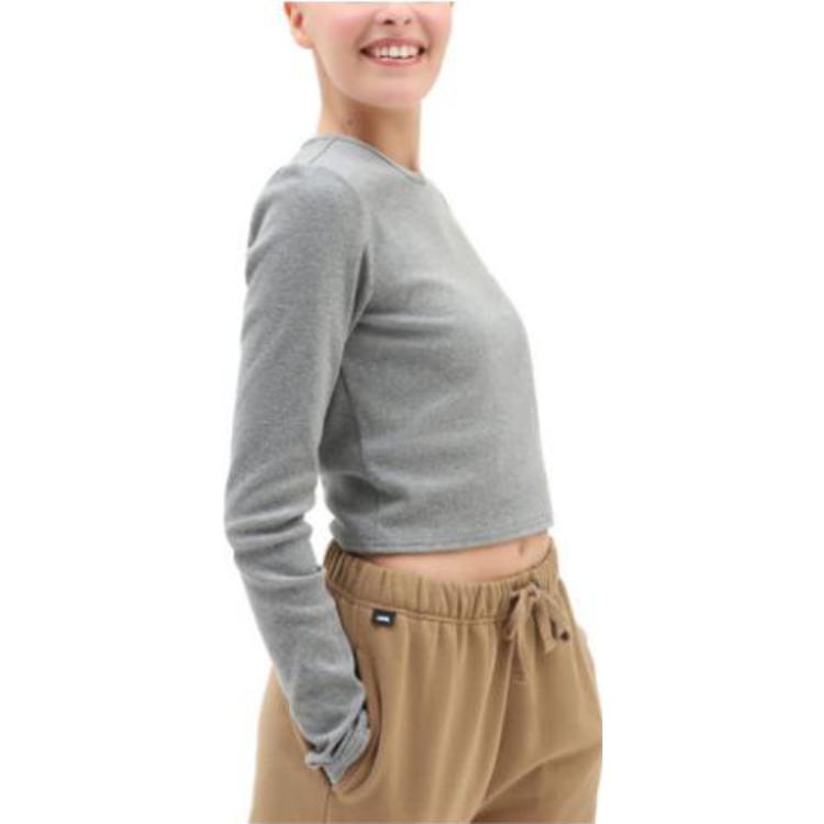 (WMNS) Vans Armanto Long Sleeve Knit Shirt 'Grey' VN0A7YQQGRH