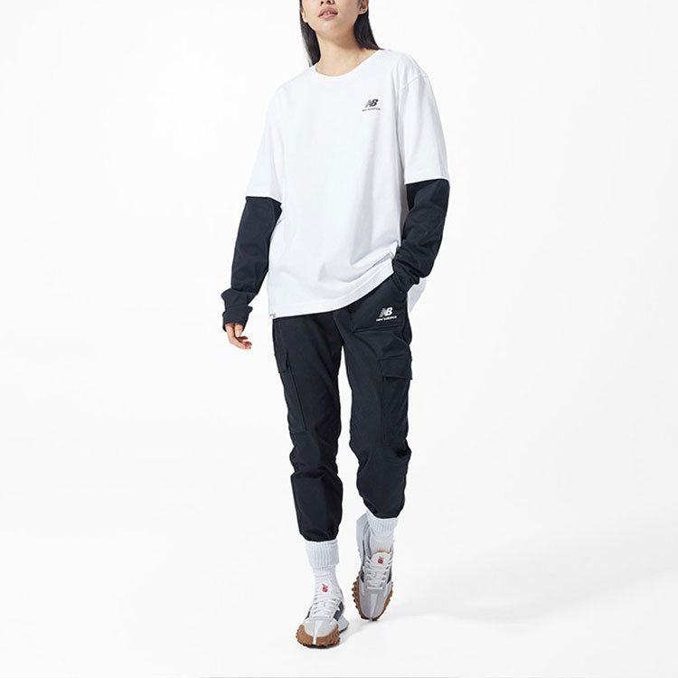 New Balance Classic Long Sleeve Tee Asia Sizing 'White Black' 5DC16063-WT