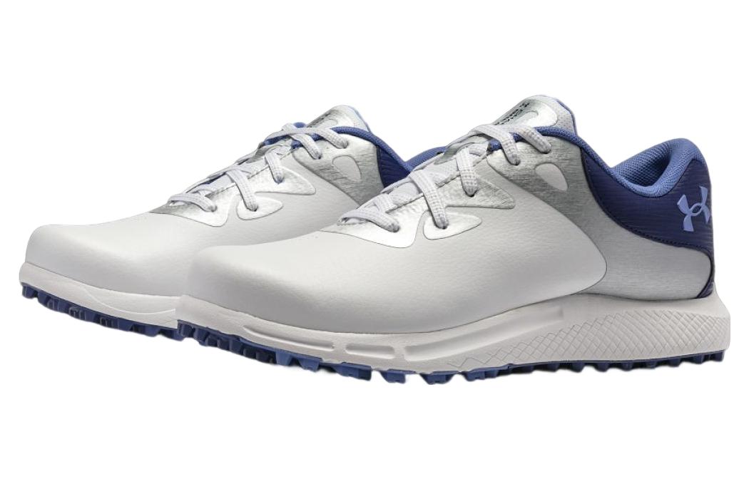 (WMNS) Under Armour Charged Breathe 2 Spikeless Golf 'White Purple' 3026403-100