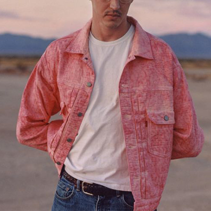 Stussy x Levi's Dyed Jacquard Jacket 'Pink' A5216-0000