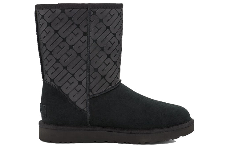 (WMNS) UGG Classic Short 2 'Black Grey' 1129450-BLK