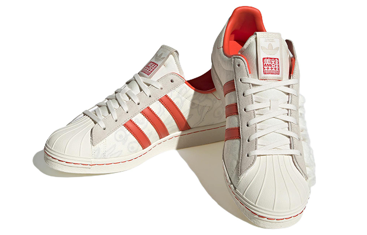 adidas originals Superstar 80s x Han Meilin 'White Red' ID4380