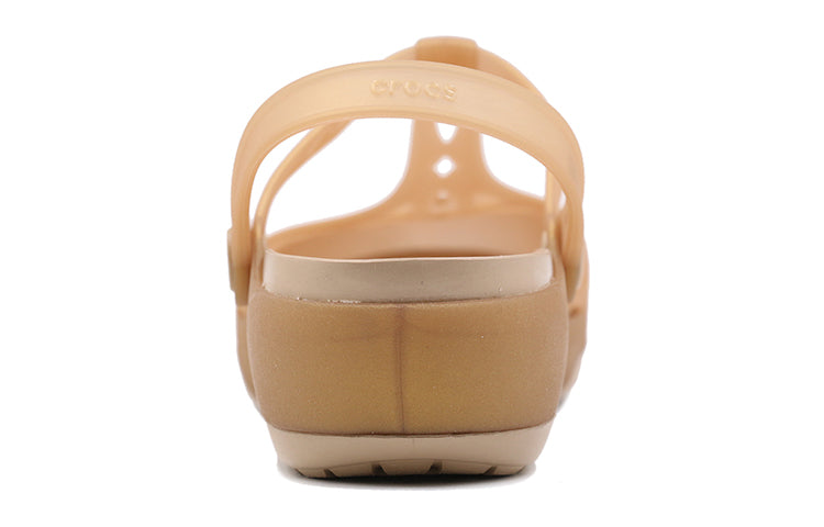 (WMNS) Crocs Gold Color Sandals 204939-277