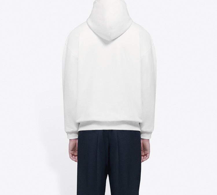 Men's Balenciaga Symbolic Chest Creative Logo Retro White 570811TIV519040