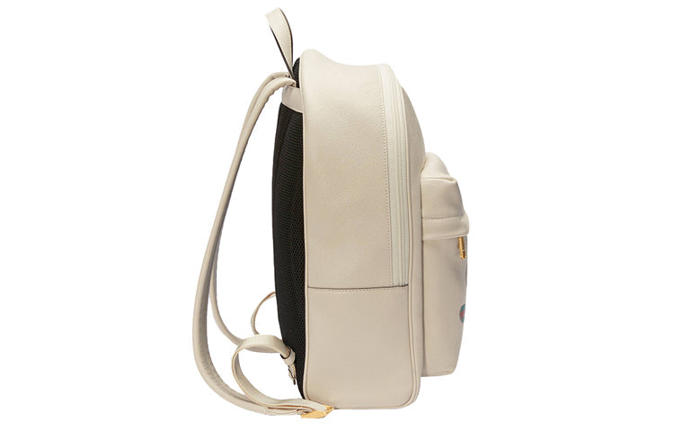 Gucci Leather Decoration Vintage Red Green Stripes Prints Backpack White 547834-0Y2BT-8824