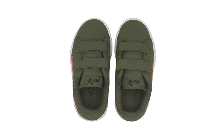 (PS) PUMA Smash V2 Buck V Ps Leisure Sneakers Green/Brown 365183-20