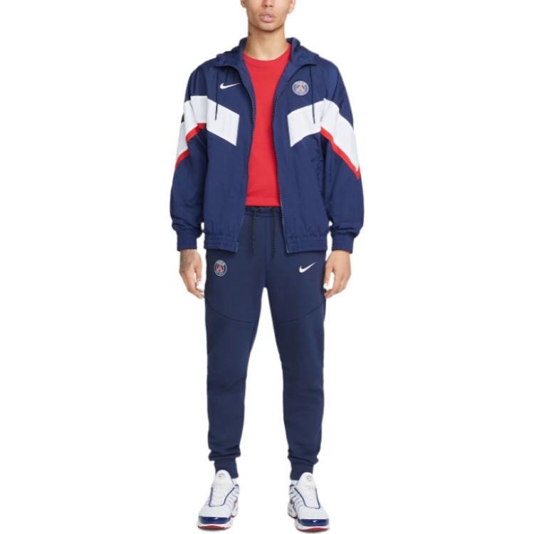 Nike Paris Saint-Germain Strike Men's Woven Soccer Jacket 'Blue White Red' DN1311-410