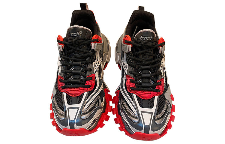 (WMNS) Balenciaga Track.2 Trainer 'Black Grey Red' 568615W2GN36508