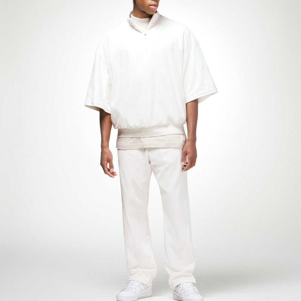 adidas Basketball Velour Pants 'White' IA3454